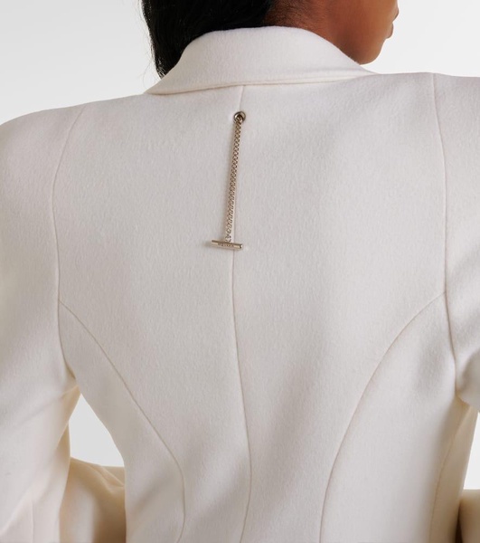 Wool and cashmere blazer dress