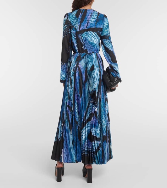 Antiparos pleated maxi dress