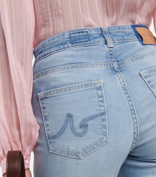 Embroidered flared jeans 