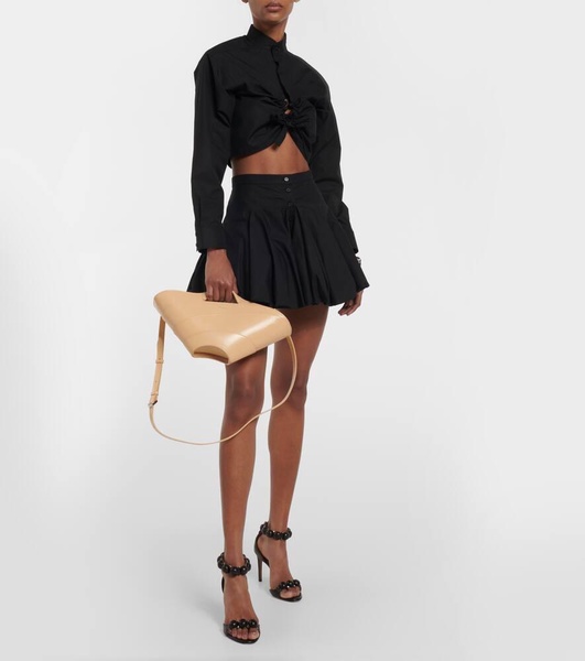 Khaima Small leather tote bag