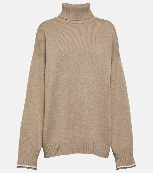 Wool, cashmere and silk sweater