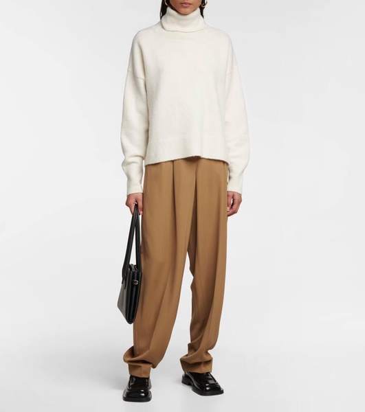 Cashmere-blend turtleneck sweater