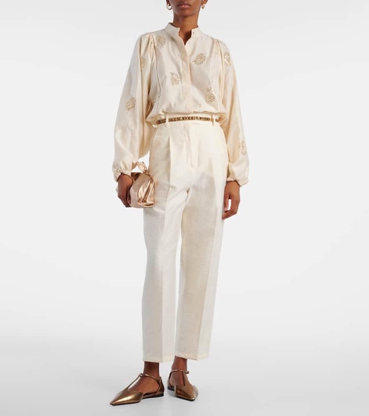 Efedra high-rise straight pants
