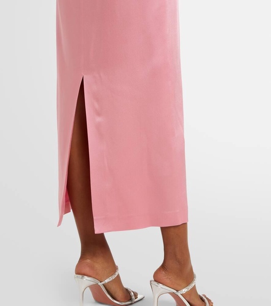 Envers embellished satin midi dress