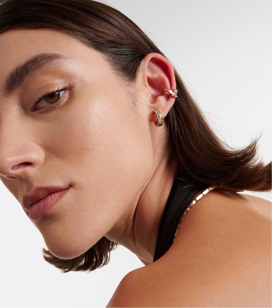 Saturn 18kt gold ear cuff with diamonds