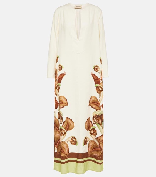 Arisaema printed maxi dress