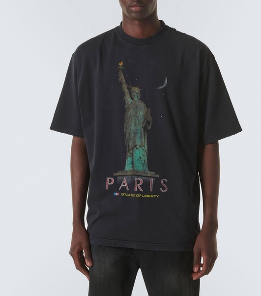 Paris Liberty cotton jersey T-shirt