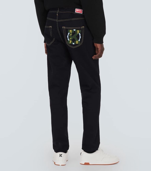 Bara mid-rise straight jeans