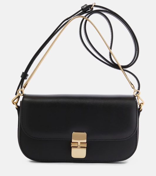 Grace leather shoulder bag