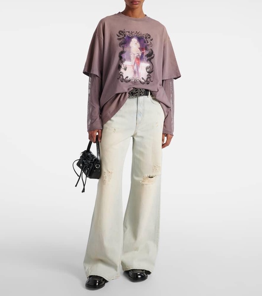 Shorebreak cut-out straight jeans