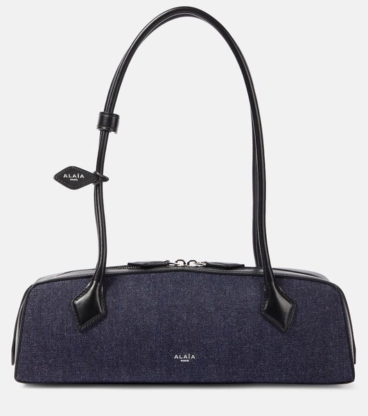 Le Teckel Medium denim shoulder bag