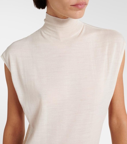 Turtleneck wool bodysuit