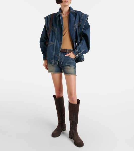 New Ring suede knee-high boots