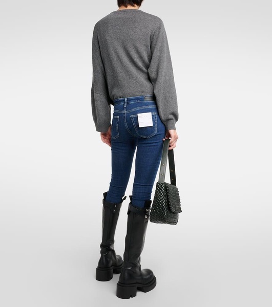 Mid-rise skinny jeans