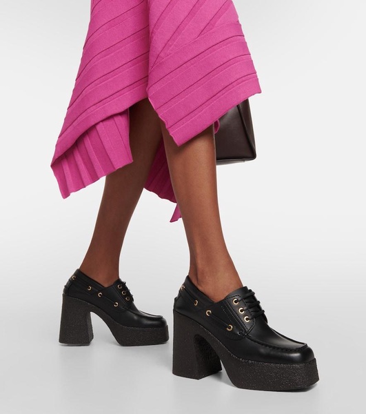 Skyla faux leather loafer pumps