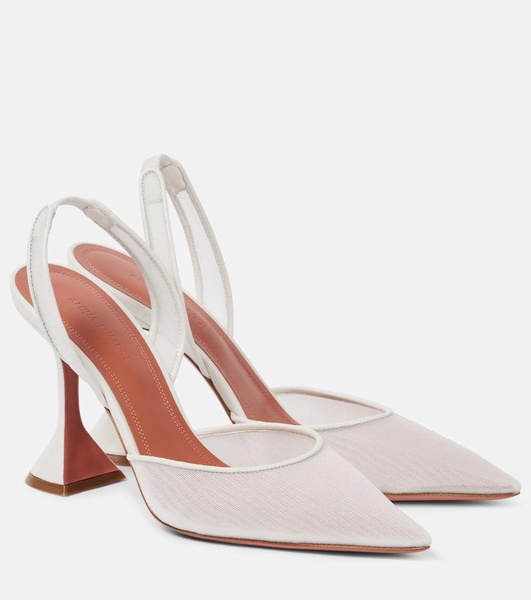 Holli mesh slingback pumps