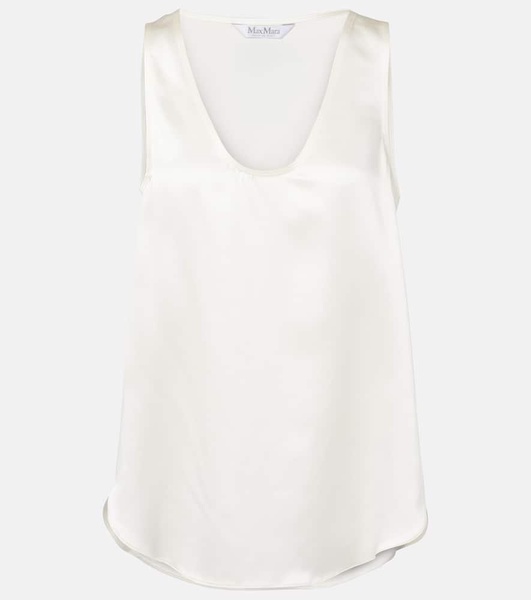 Filly silk satin tank top