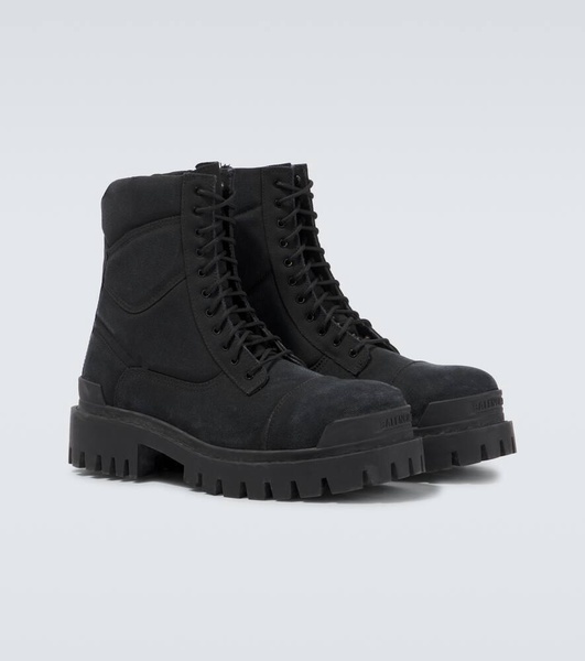 Combat Strike canvas lace-up boots