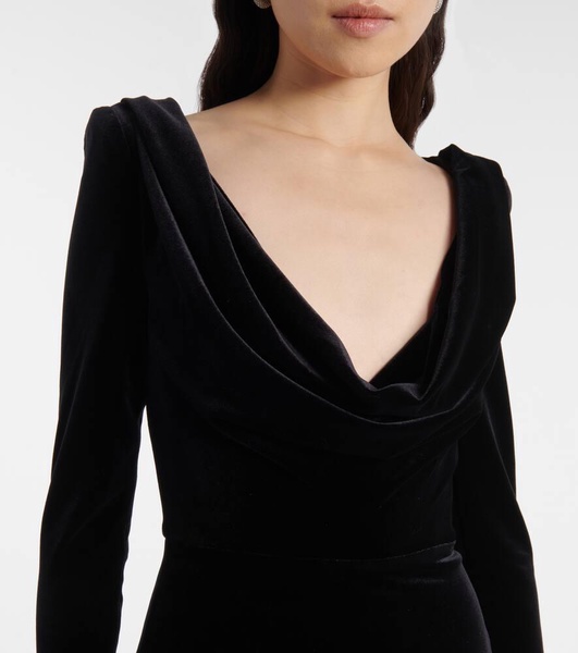 Velvet corset dress