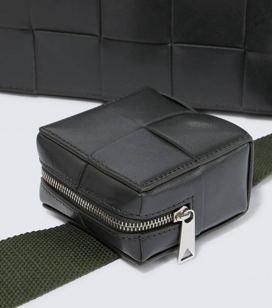 Cassette leather crossbody bag