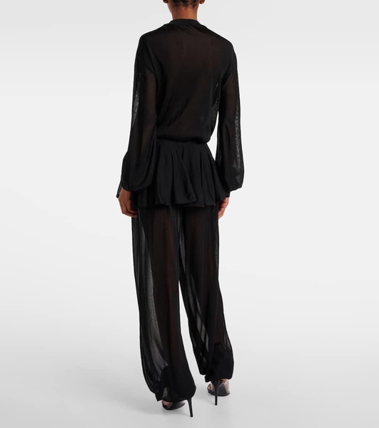 High-rise pants