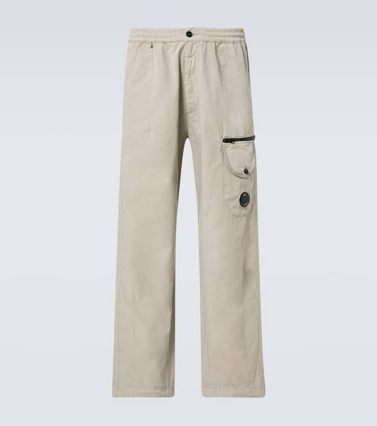 Lens cotton cargo pants