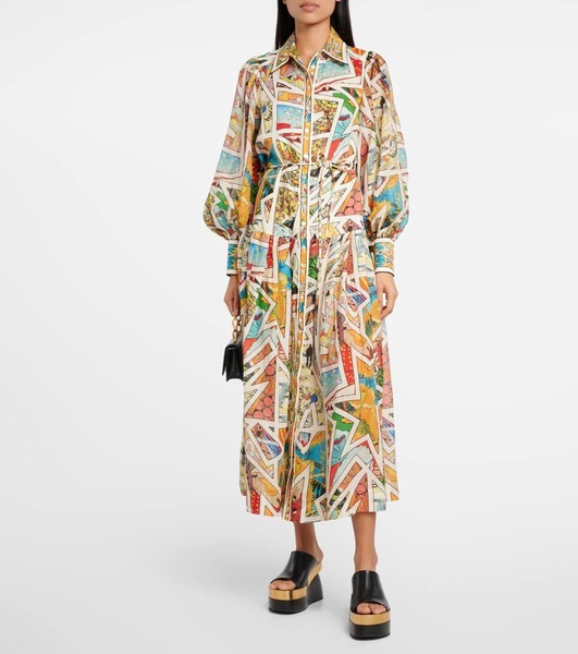 Star Man linen shirt dress 