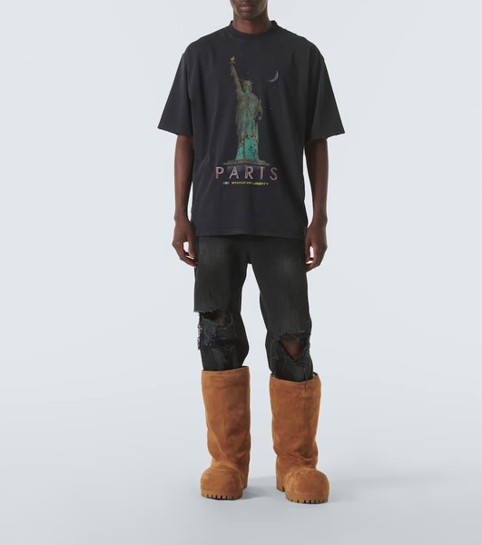 Paris Liberty cotton jersey T-shirt