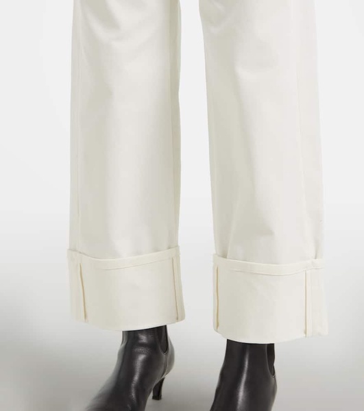 Cervia cropped mid-rise wide-leg jeans