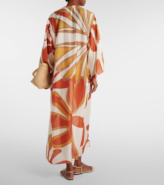 Algae printed beach cover-up