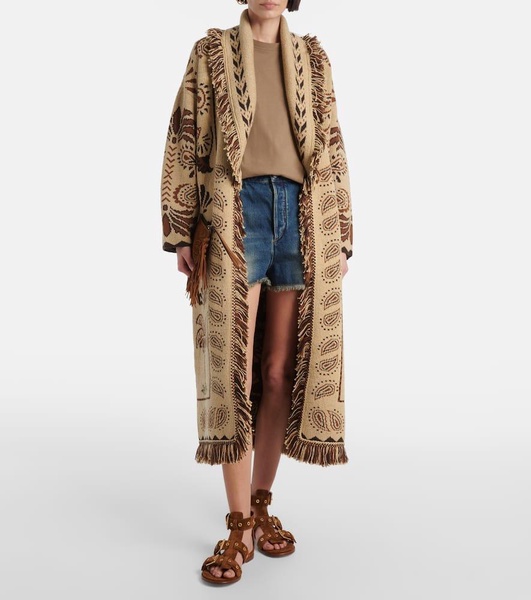Wild Wonder wool and cotton cardigan