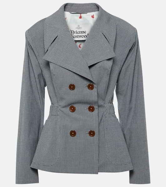 Gingham cotton jacket