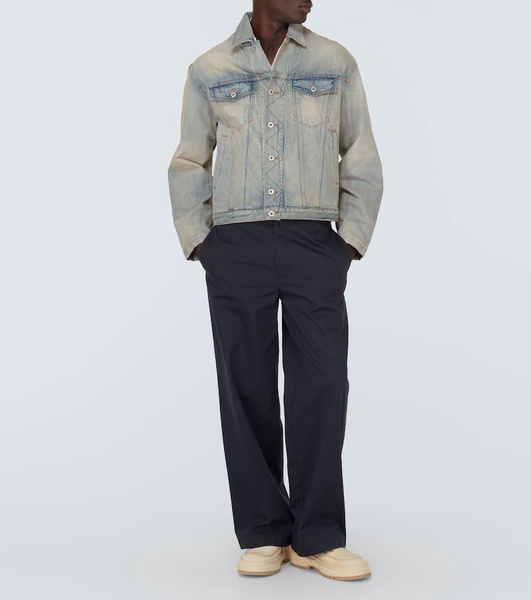 Drawn Varsity embroidered denim jacket