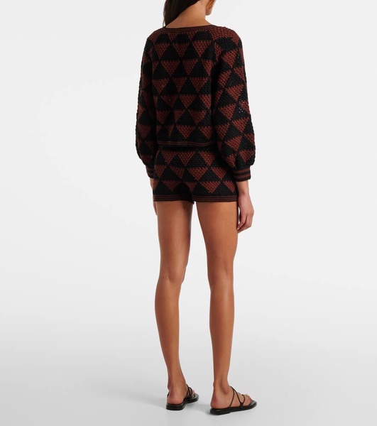Malia crochet cotton cardigan
