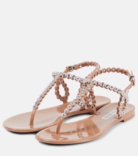 Almost Bare embellished PVC sandals