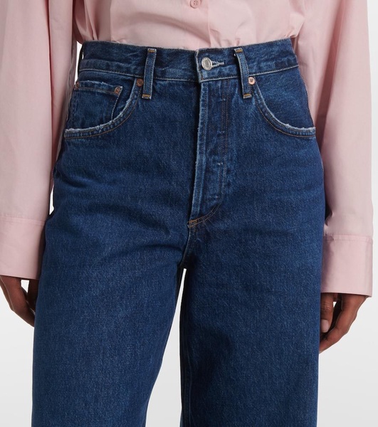  Dame Jean No Cuff high-rise wide-leg jeans