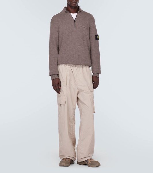 Rozes suede-trimmed sneakers