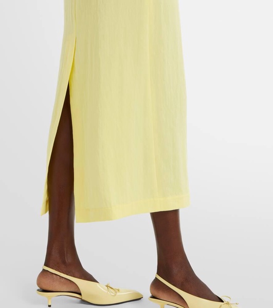 Floral embroidered midi dress