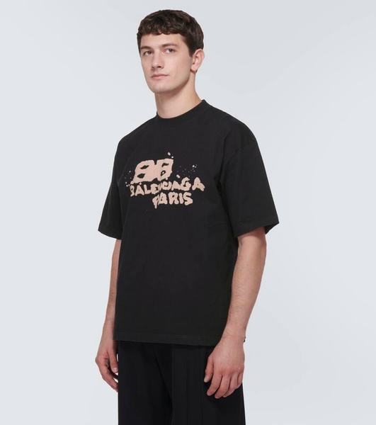 Hand-drawn Bb Icon T-shirt Medium Fit in Black
