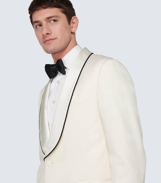 Délavé silk twill tuxedo jacket