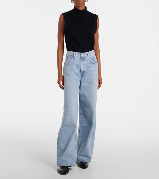 Low Curve mid-rise wide-leg jeans