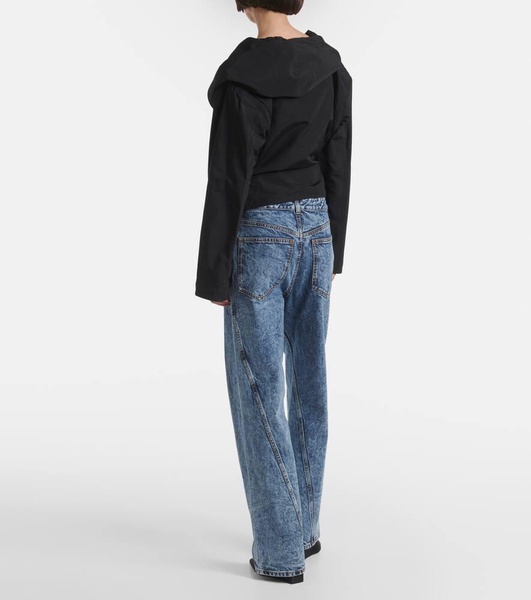 Hooded wrap jacket