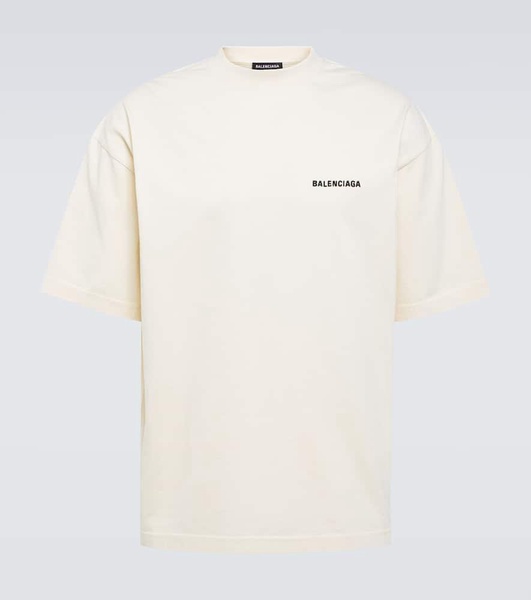 Men's Balenciaga Back T-shirt Medium Fit in Beige