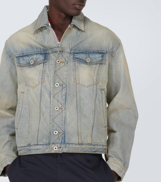 Drawn Varsity embroidered denim jacket