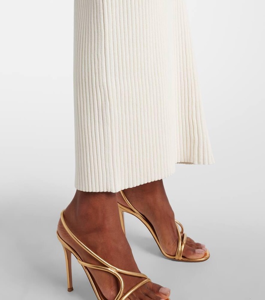 Trey ribbed-knit cocktail dress