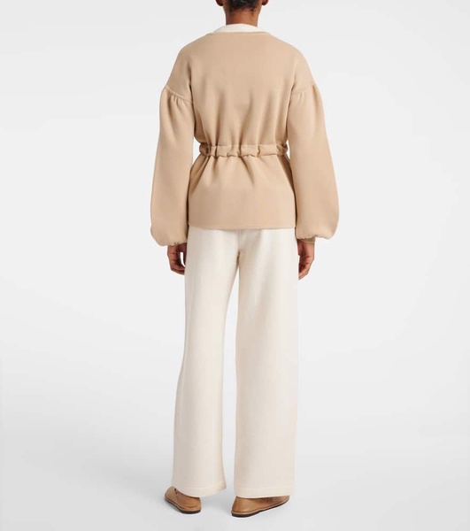 Tiberio belted virgin wool cardigan