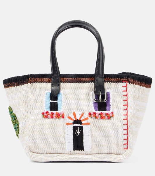 House Mini knitted tote bag