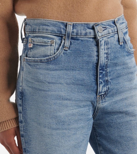 Kora high-rise wide-leg jeans