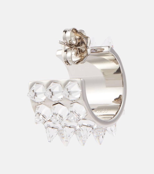 Karma crystal-embellished earrings