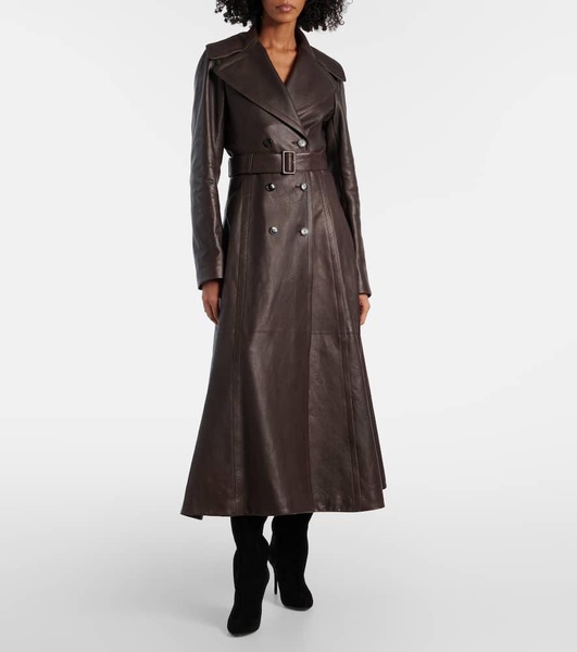 Leather coat